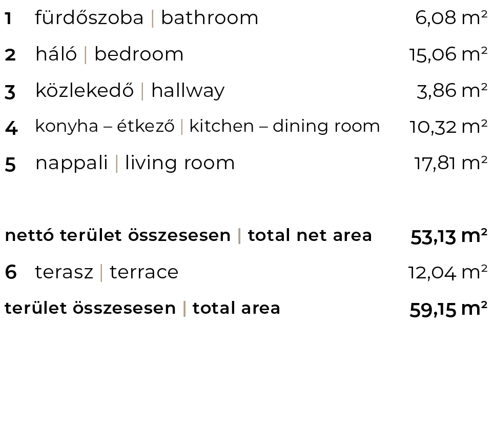 7-fsz-1 új építésű lakás helyiségei